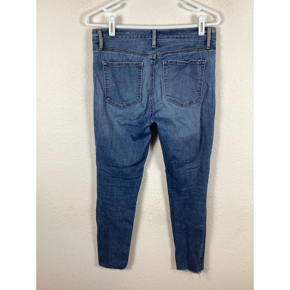 Ann Taylor Loft Womens Jeans Sz 28 Blue Denim Medium Wash Comfort Stain Good - Picture 6 of 9